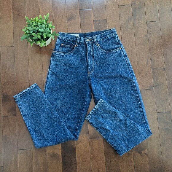 BILL BLASS DARK WASH VINTAGE SAMPLE JEANS - Picture 3 of 3